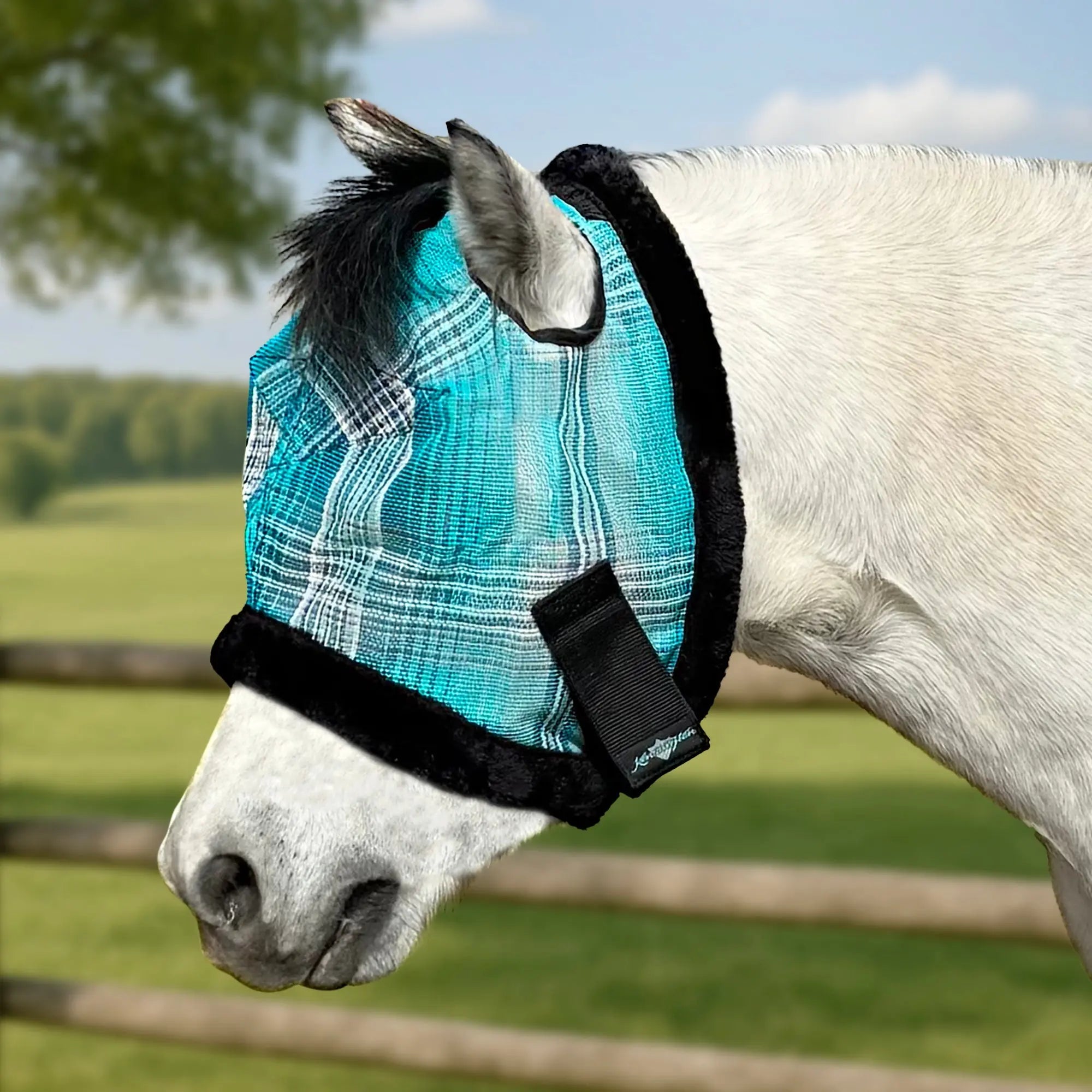Kensington Mini Fly Mask with Fleece Trim - 73% UV Blocking