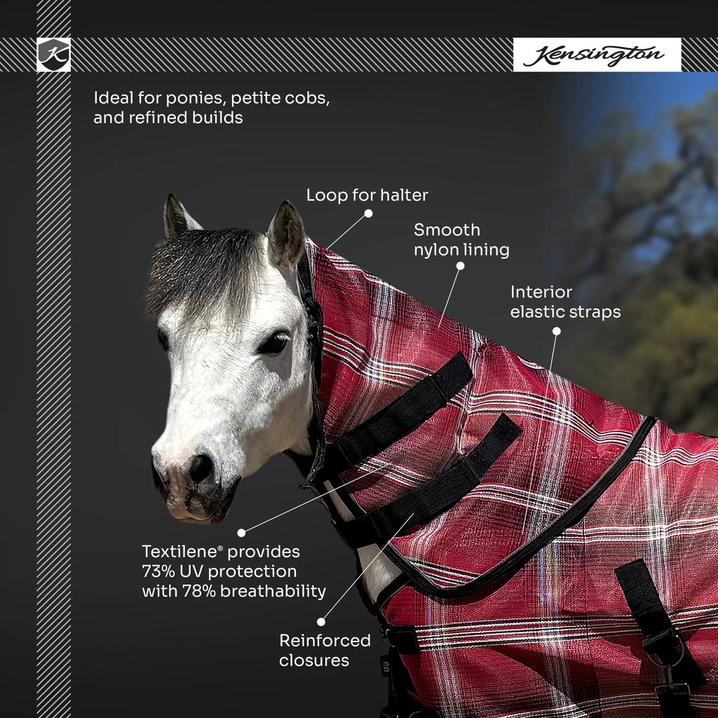Kensington Pony Protective Neck Cover - Pairs with Fly Sheet - 73% UV Blocking