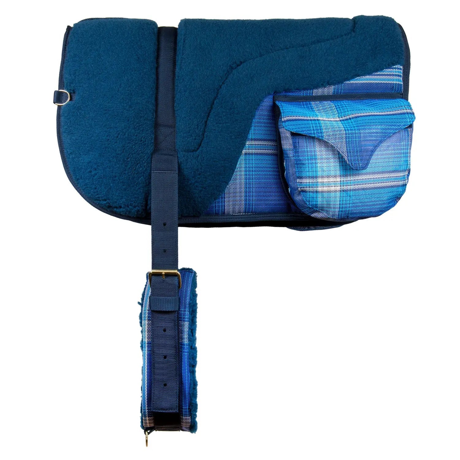 Plush Fleece Bareback Pad with Pockets - Comfort & Convenience