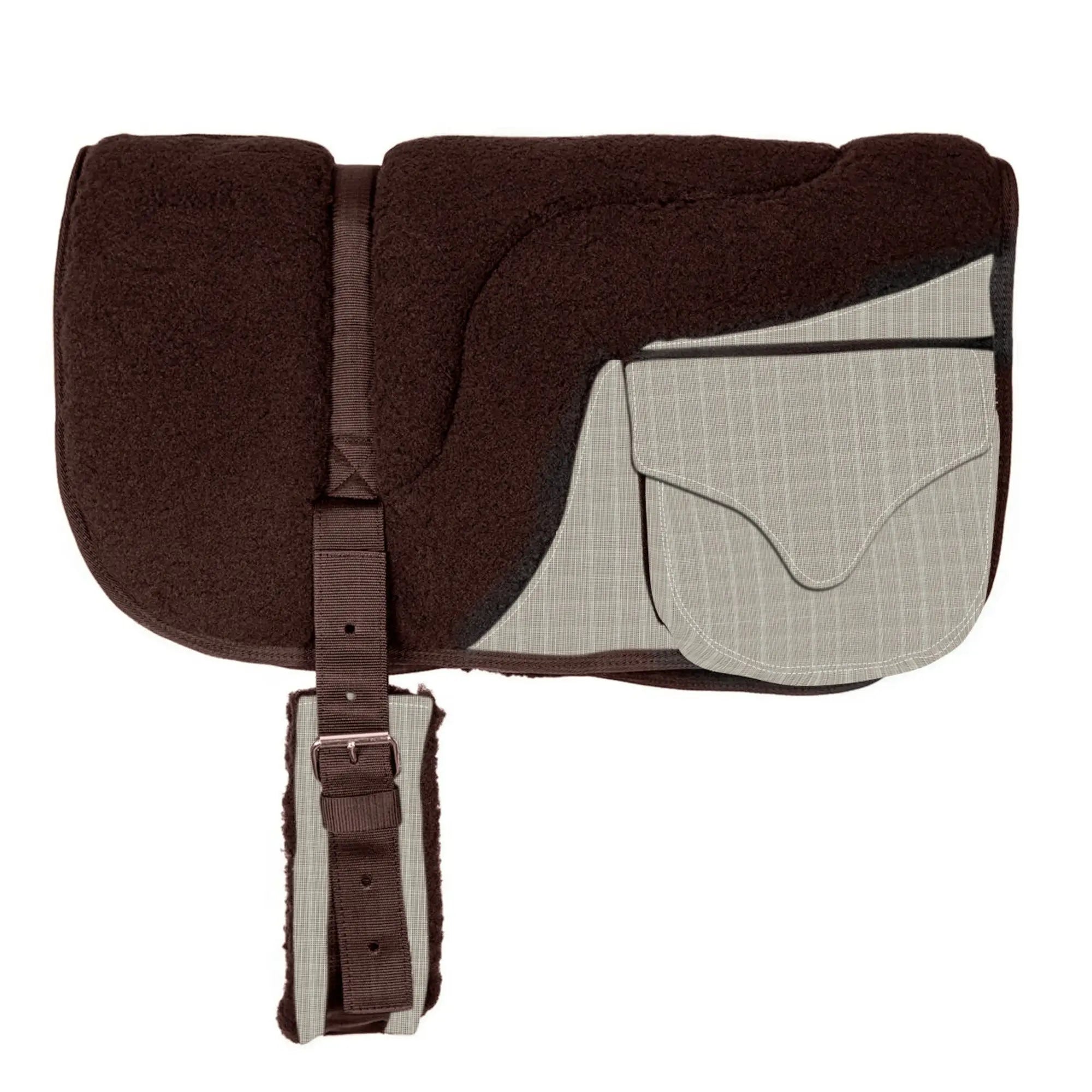 Plush Fleece Bareback Pad with Pockets - Comfort & Convenience