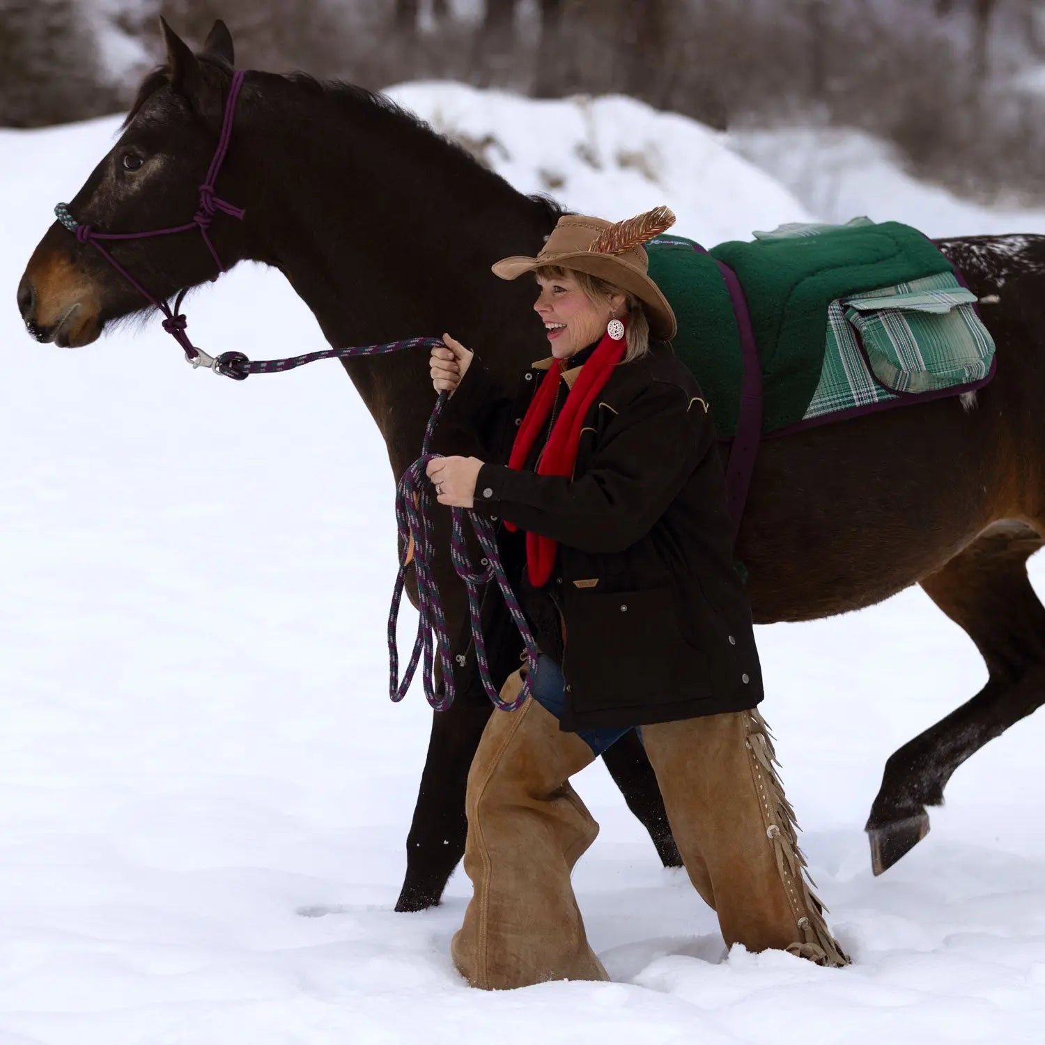 Plush Fleece Bareback Pad with Pockets - Comfort & Convenience