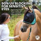 Kensington UViator CatchMask Fly Mask with 90% UV Protection - Roomy Fit