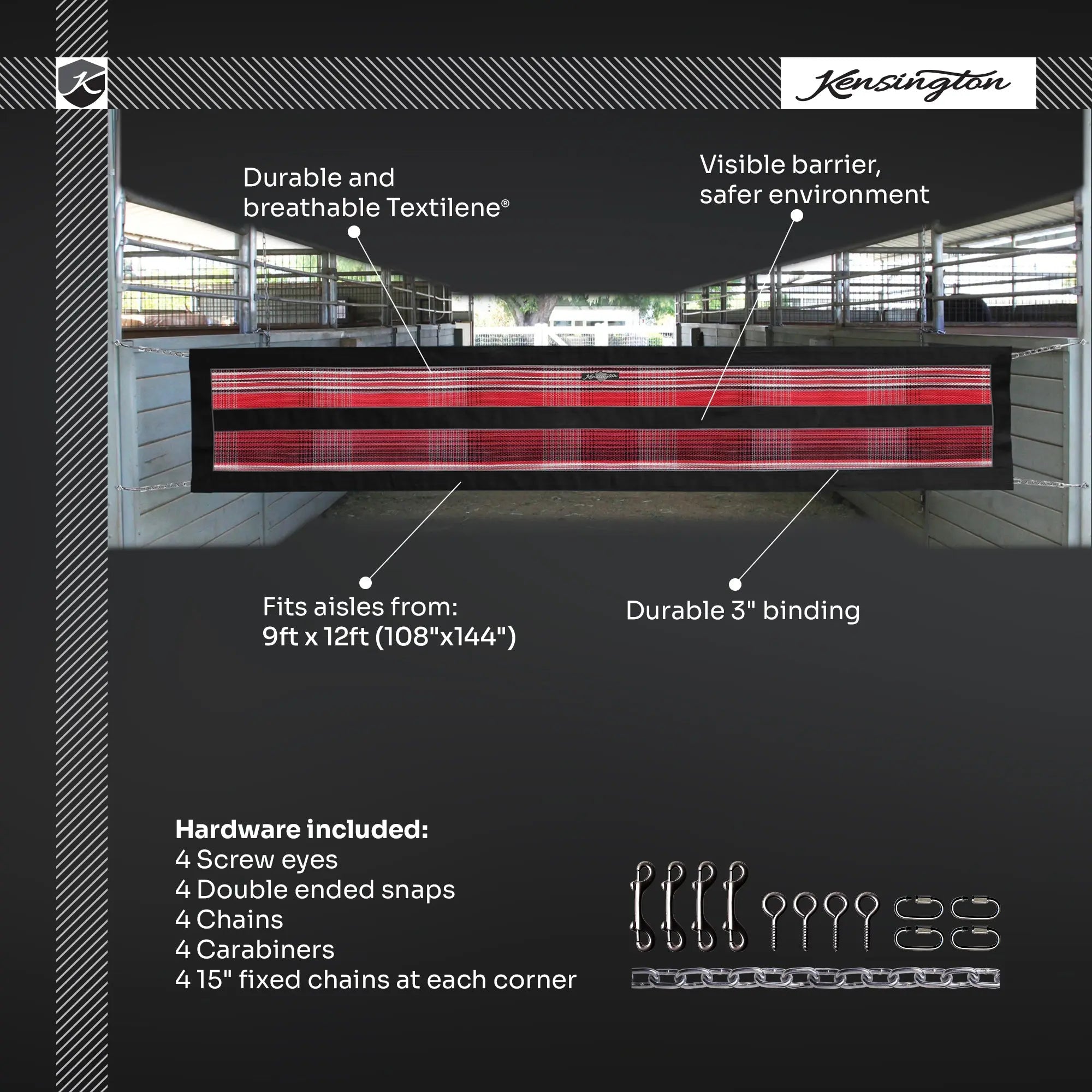 Aisle Guard - Mounting Hardware Included