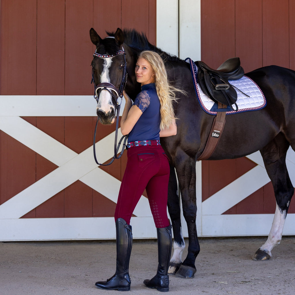Limited Edition TEAM USA Satin Classic Jump Saddle Pad