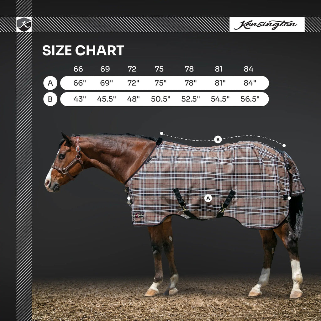 Kensington Yellowstone Equine Protective Fly Sheet - 73% UV Blocking + Pest Protection