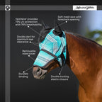 Kensington Fly Mask with Long Nose, Ears & 73% UV Protection