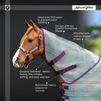 Kensington Horse Protective Neck Cover - Pairs with Fly Sheet - 73% UV Blocking