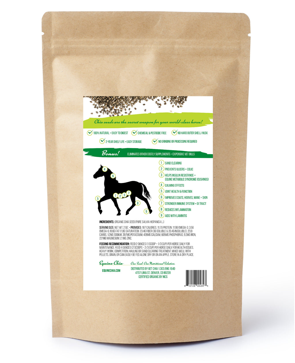 Organic Equine Chia - Pouch