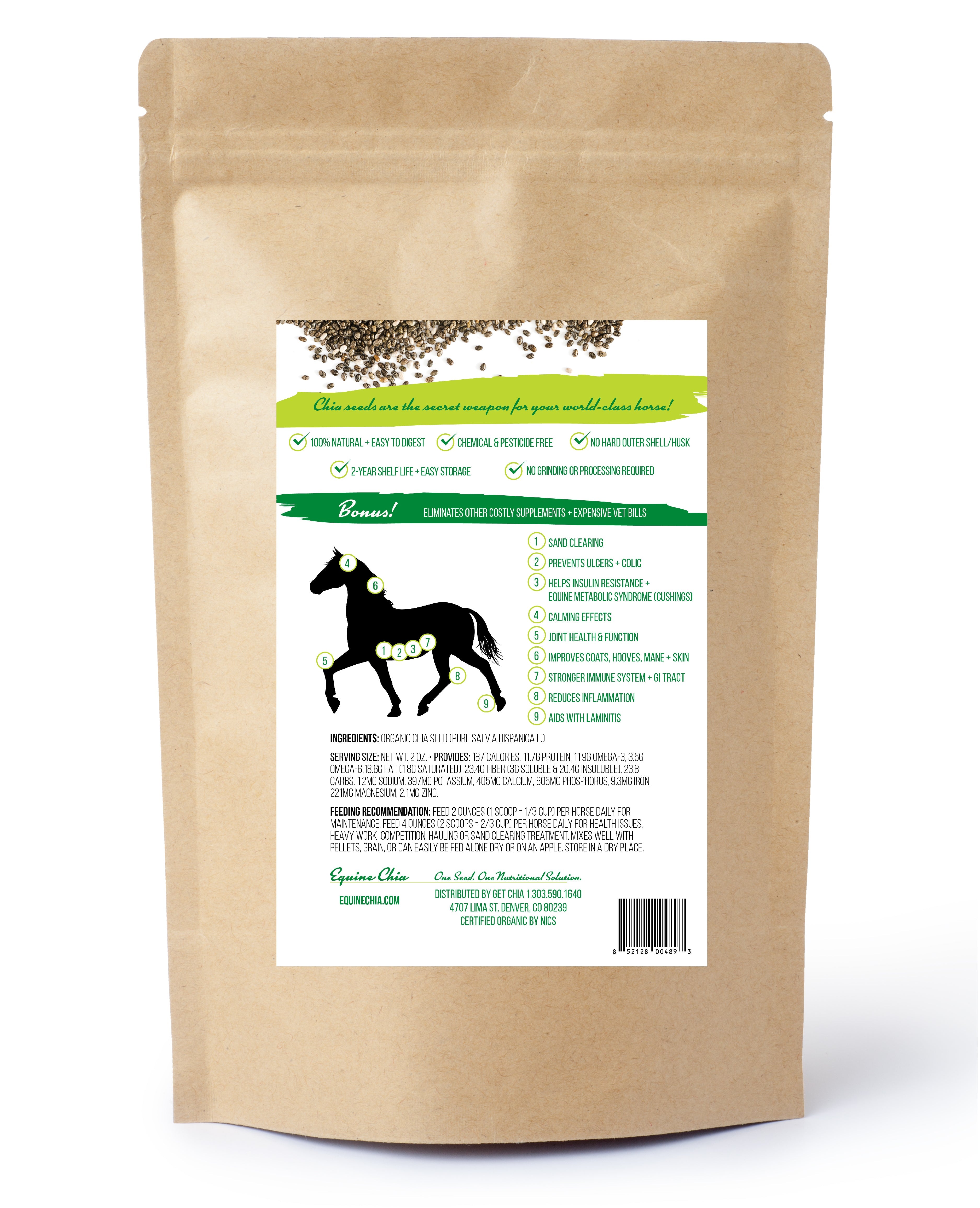 Organic Equine Chia - Pouch