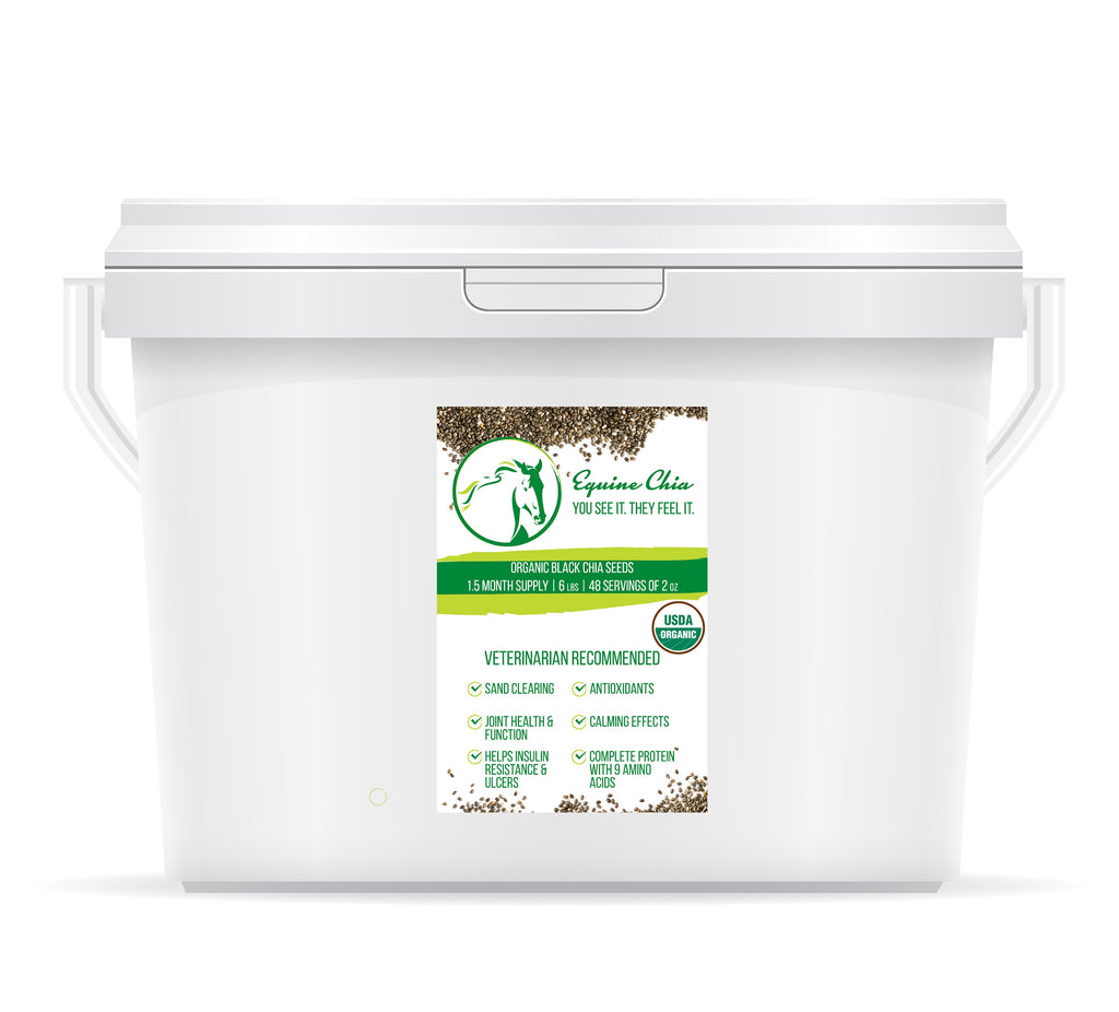 Organic Equine Chia Pails W/Resealable Lid & Scoop