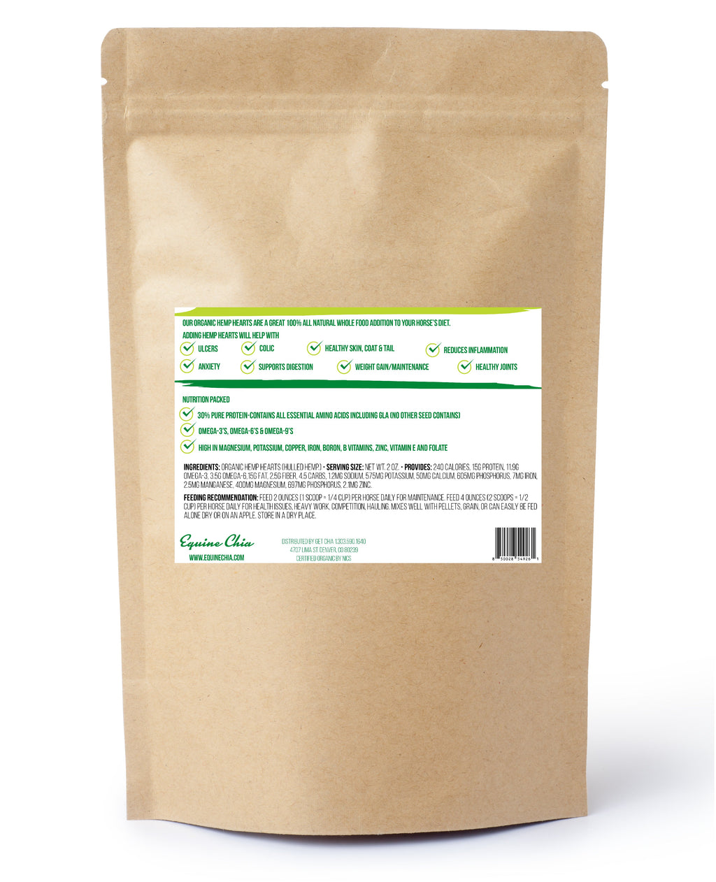 Organic Equine Hemp Hearts