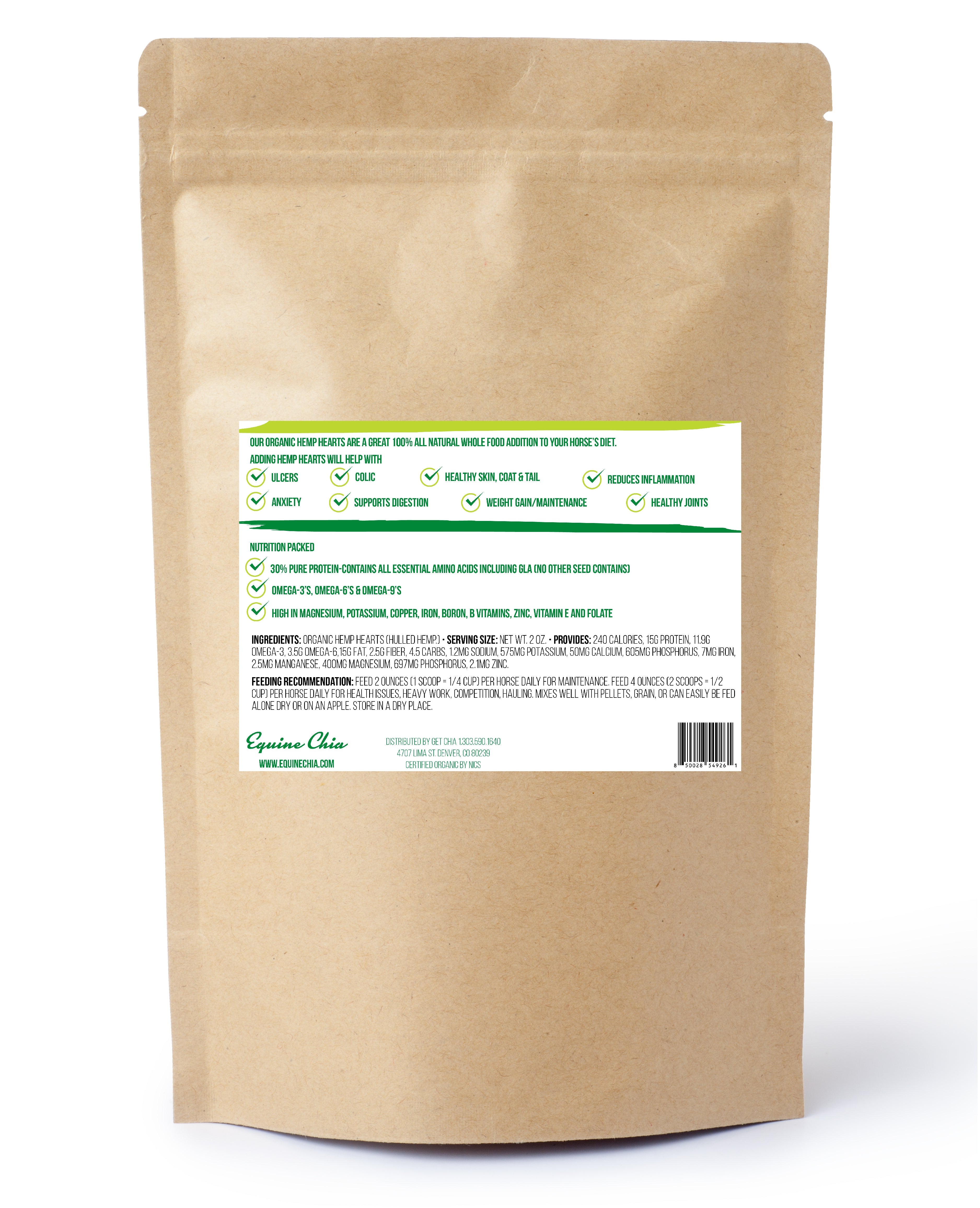 Organic Equine Hemp Hearts