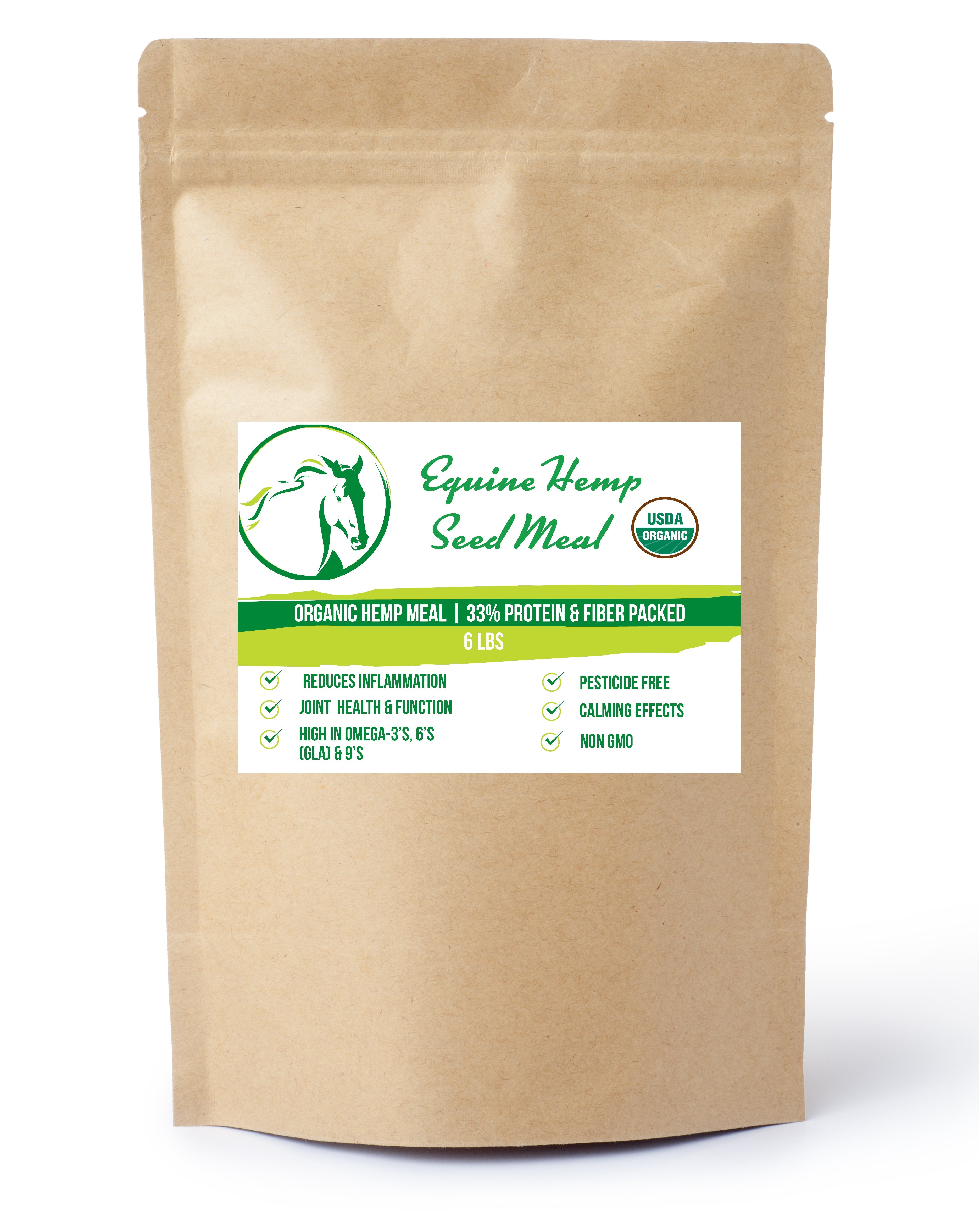 Organic Equine Hemp Meal 33% Protein