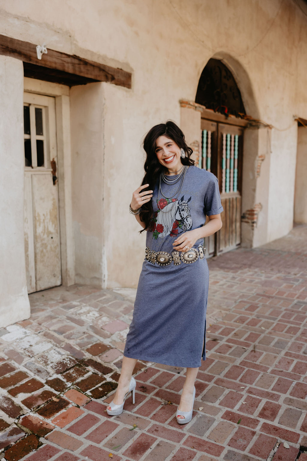 Camarillo White Horses Dress