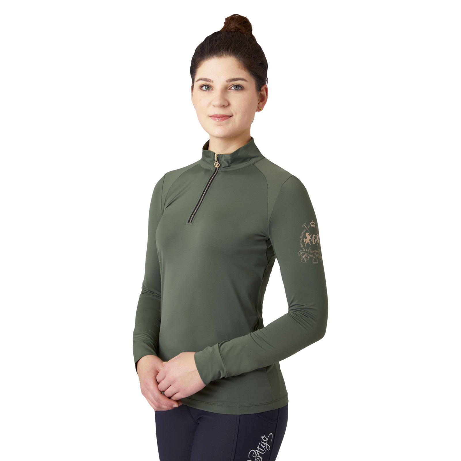 B Vertigo Sidney Women's Sun Shirt- Green