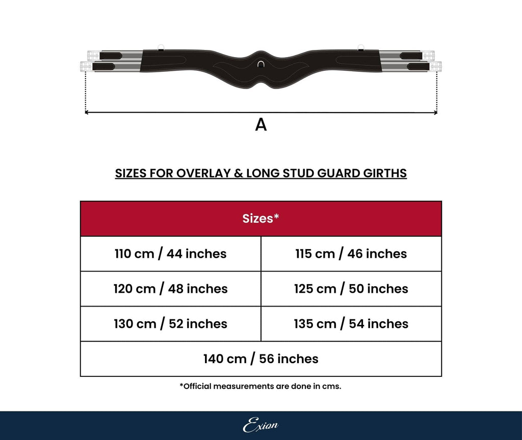 ExionPro Fancy Stitched Snap Over Lay Girth - Matching Elastic
