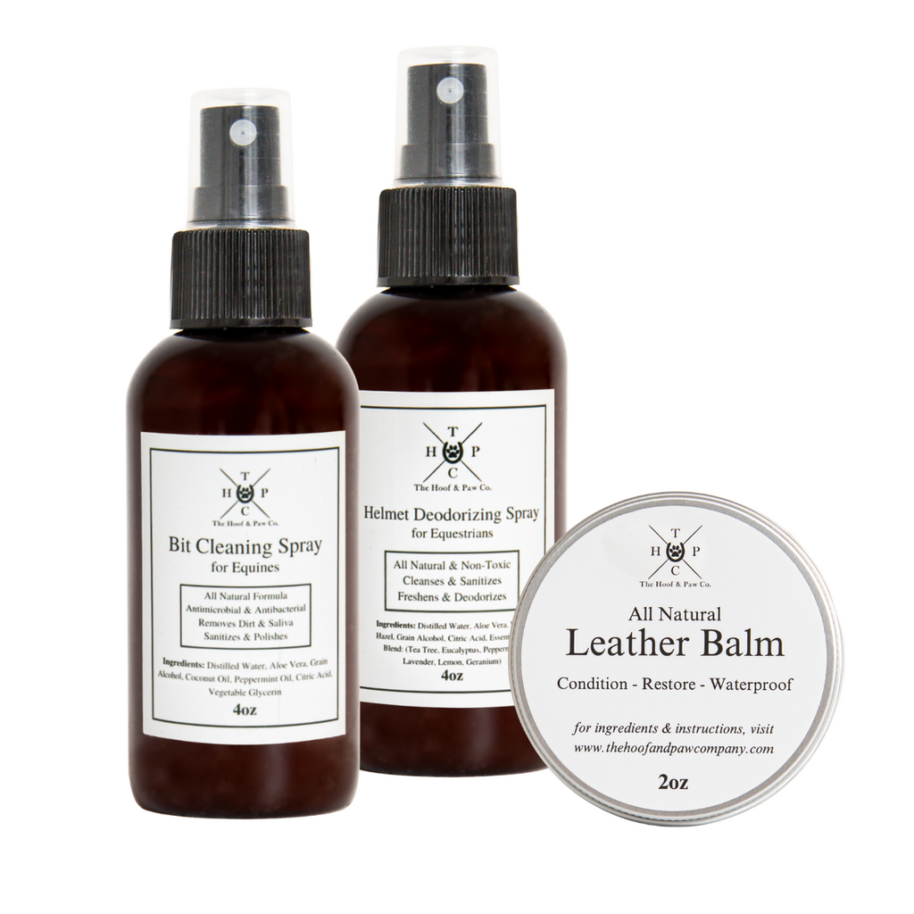 The Equestrian Pack - Deodorizing Spray, Bit Cleaning & Leather Balm