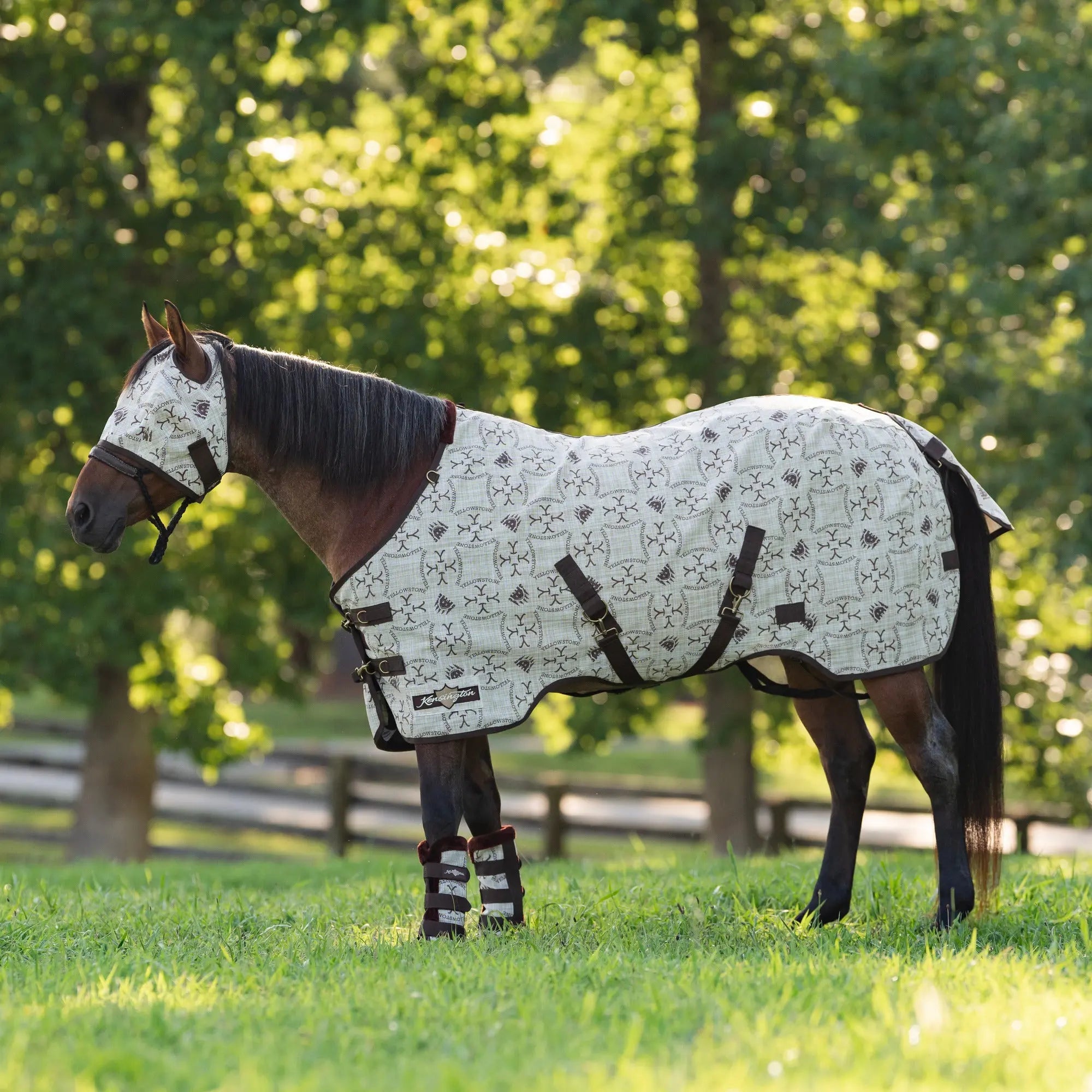 Kensington Yellowstone Equine Protective Fly Sheet - 73% UV Blocking + Pest Protection