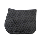 AJ Tack Quilted All-Purpose English Saddle Pad - Black