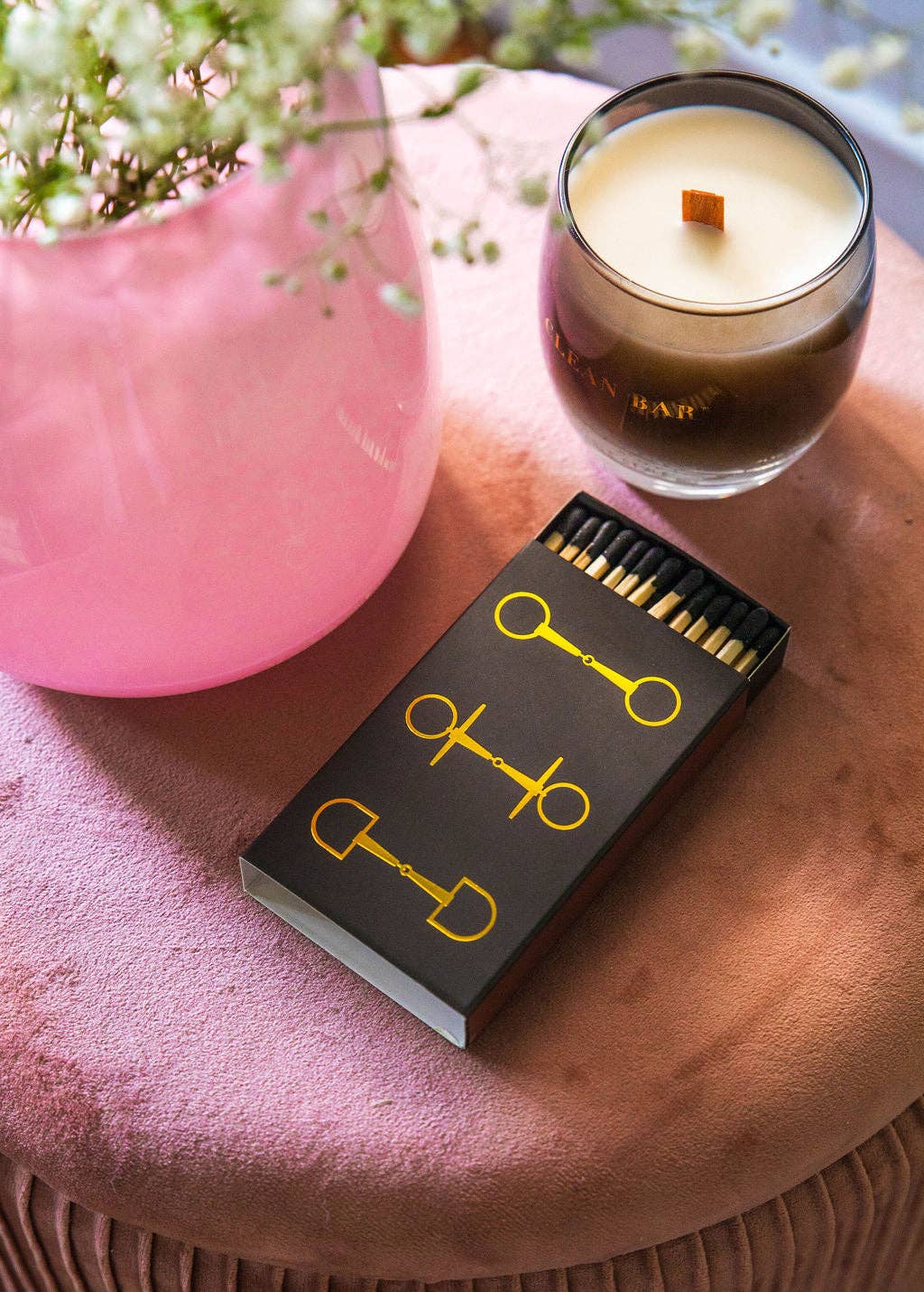 Black Oversized Horse Bit Matches