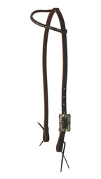 AJ Tack Day Workers Series Single Rolled Ear Headstall