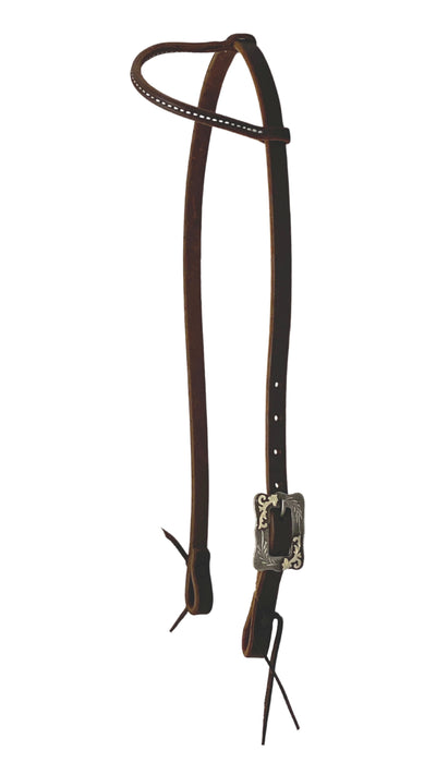 AJ Tack Day Workers Series Single Rolled Ear Headstall