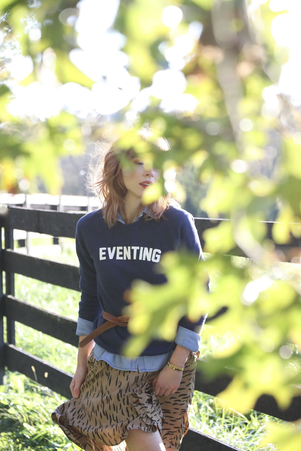 Levade Vintage Varsity Eventing Sweatshirt