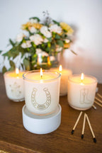 Horseshoe Soy Wax Candle - Lucky 