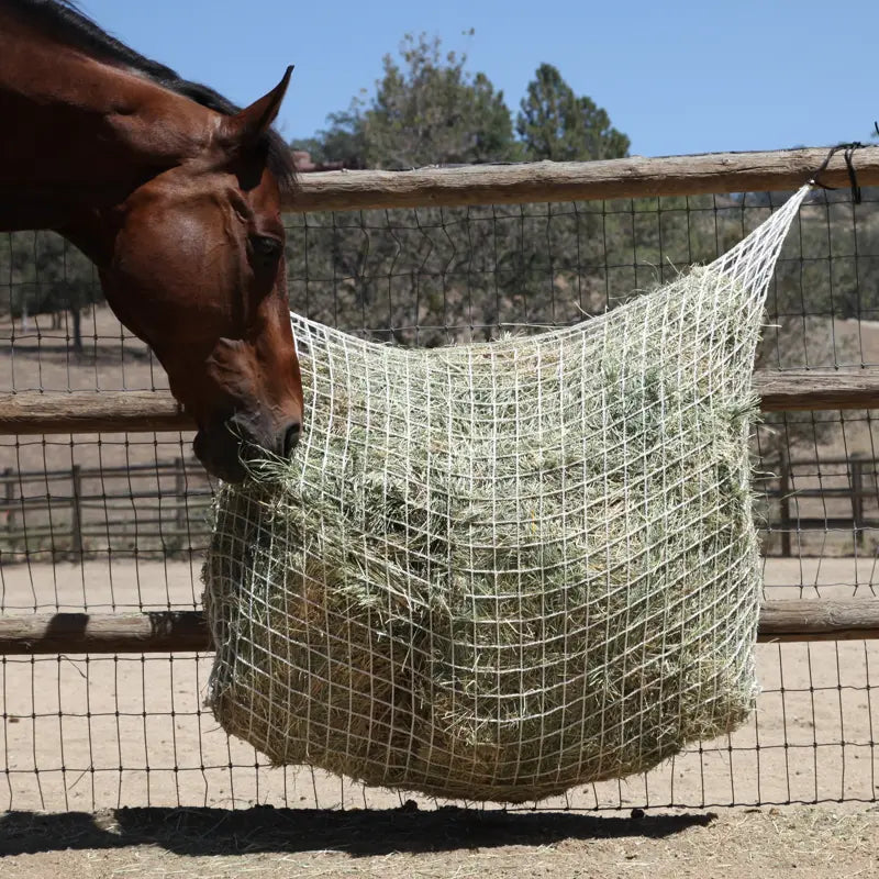 Freedom Feeder Extended Day Net - Slow Feed Hay Net - 2 String Bale - 3 Size Mesh Options