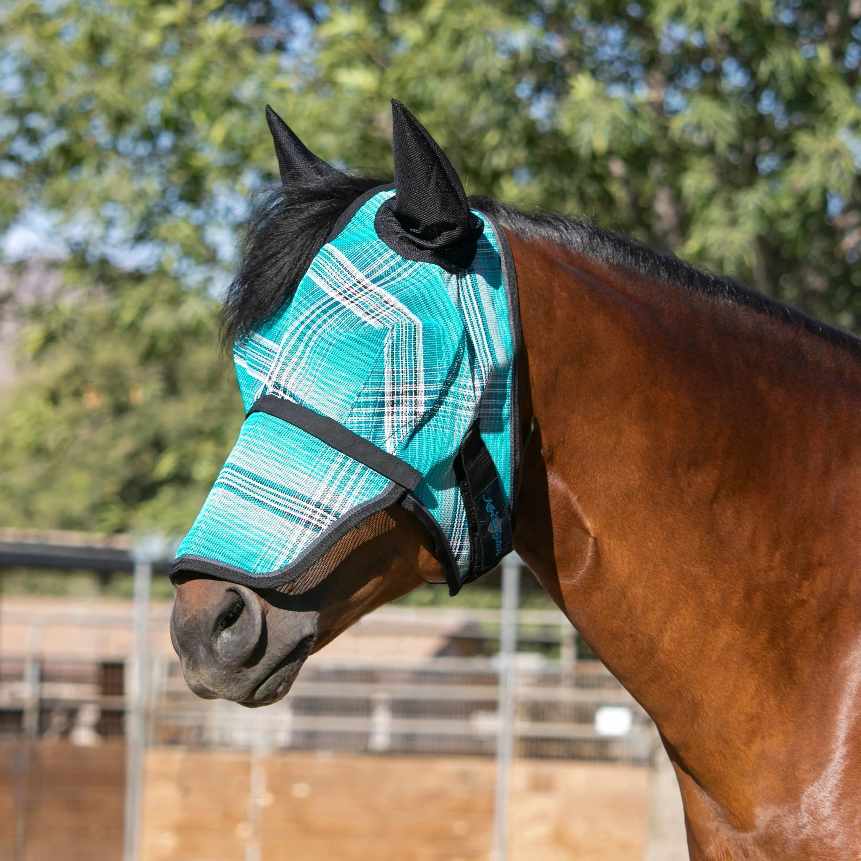 Kensington Fly Mask with Long Nose, Ears & 73% UV Protection