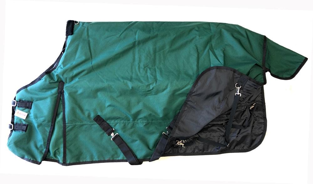 AJ Tack 400g 1200D Waterproof Turnout Horse Blanket 400g - Green