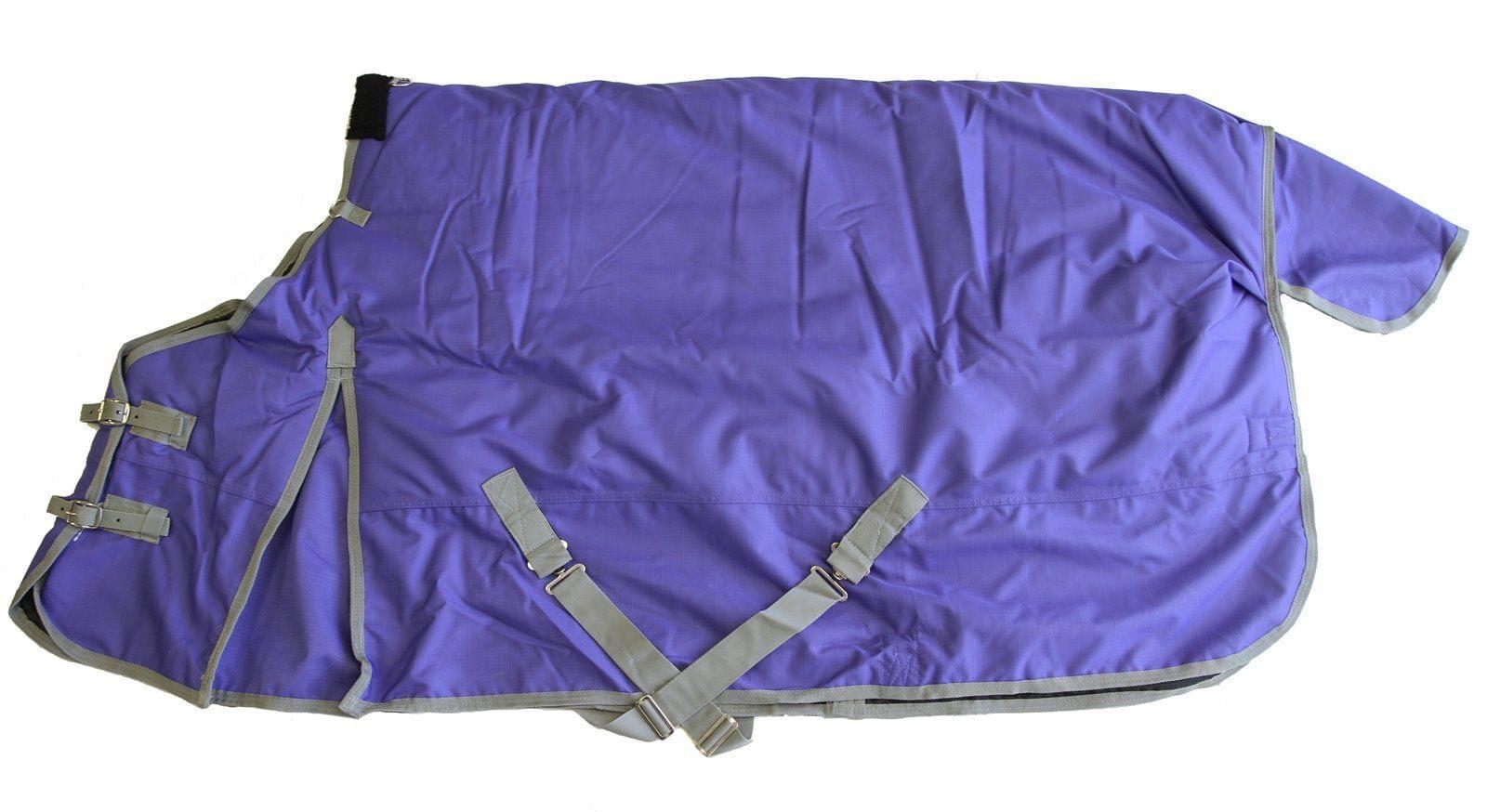 AJ Tack 400g 1200D Horse Turnout Blanket with Storage Bag - Purple