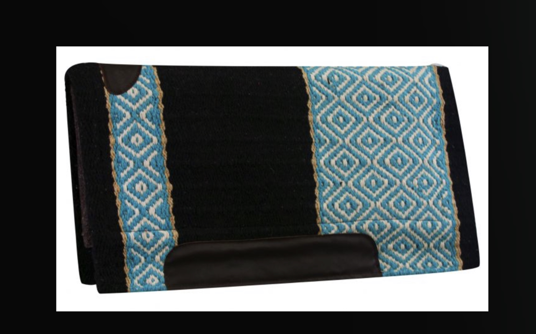 36 x 34 WOOL CUTTER SADDLEPAD BLK/TUR