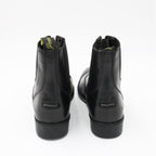 Zip-Up Synthetic Leather Paddock Boots